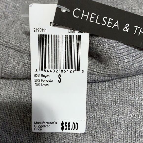NWT Chelsea & Theodore SM Boat neck Sweater Side button - Picture 6 of 8